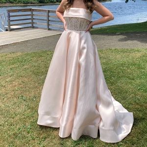 Sherri Hill Strapless Prom Dress Vintage Vibe